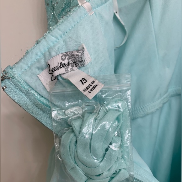 Speechless strapless/removable spaghetti strap dress size 13 light teal - Picture 2 of 3
